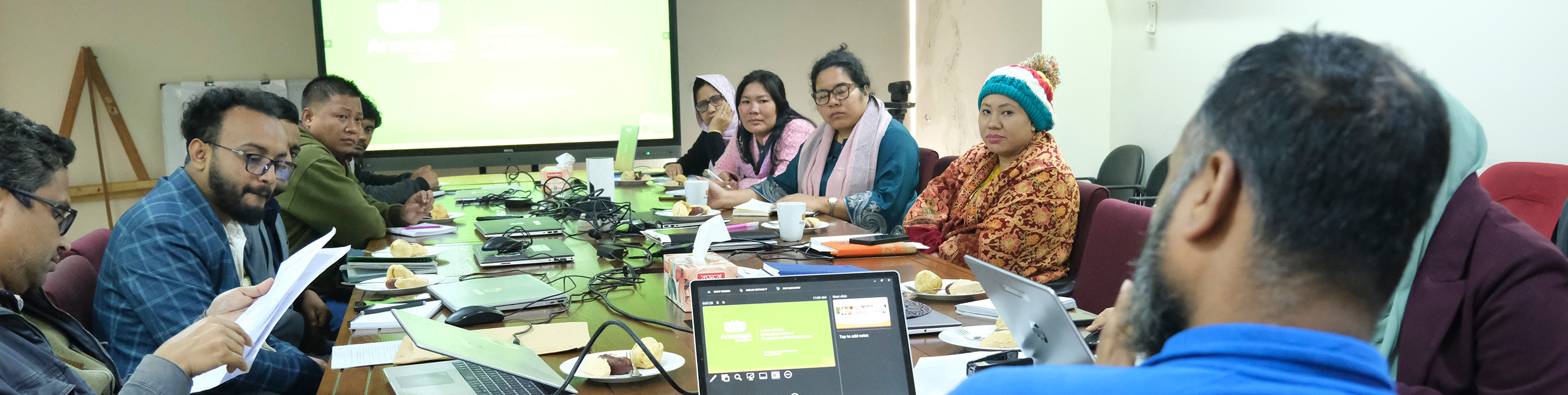 Newly onboarded HI-CAS project team of Arannayk Foundation participating in induction and orientation program.