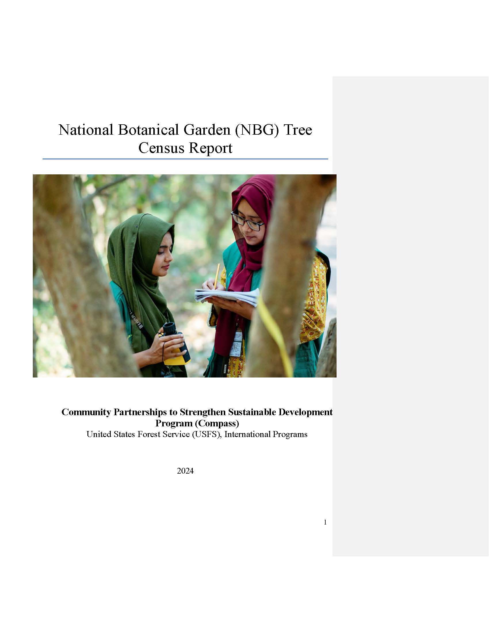 National Botanical Garden Tree Census