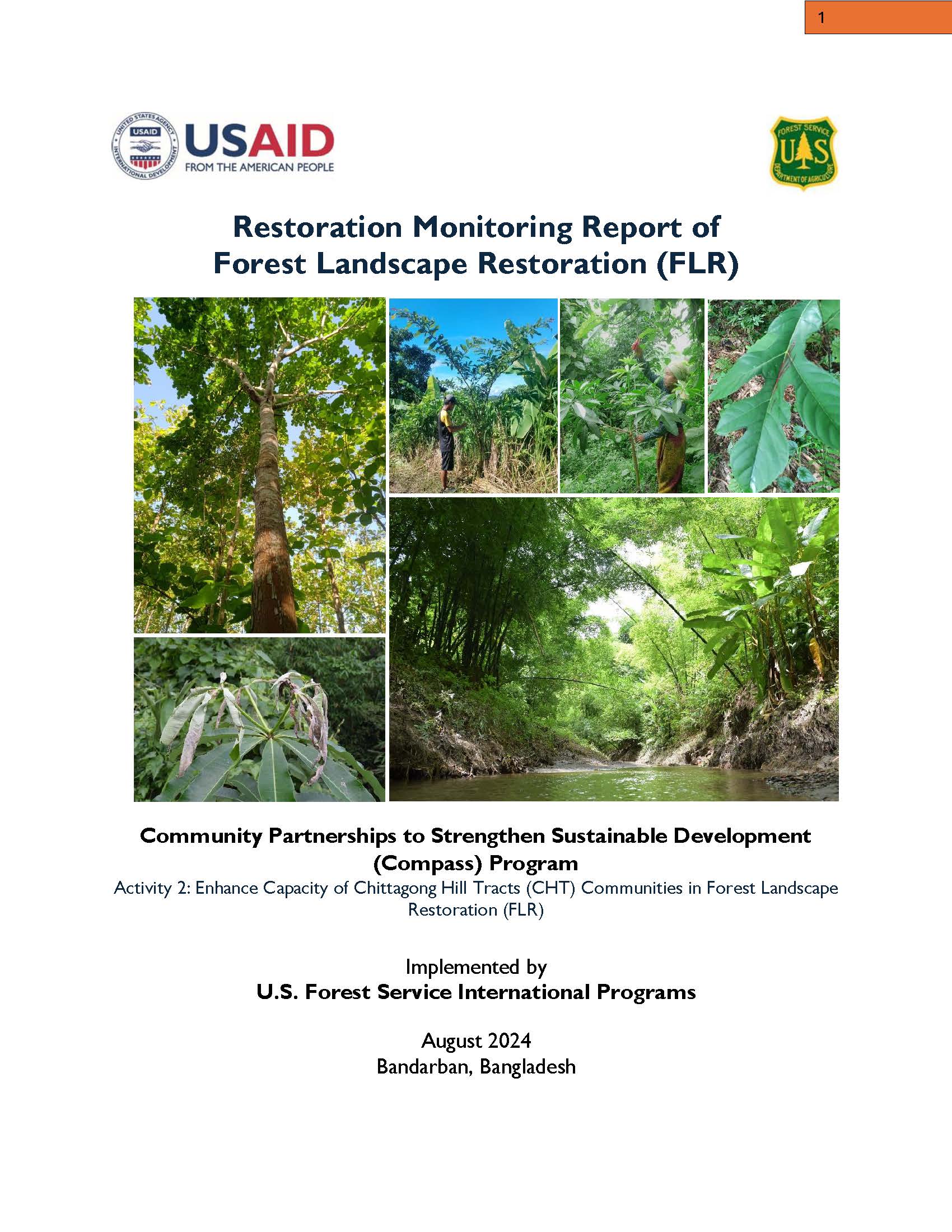 Restoration Monitoring Report